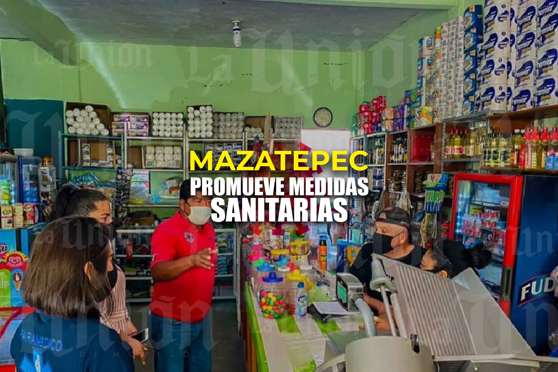 Recorre brigada para promover medidas sanitarias en Mazatepec