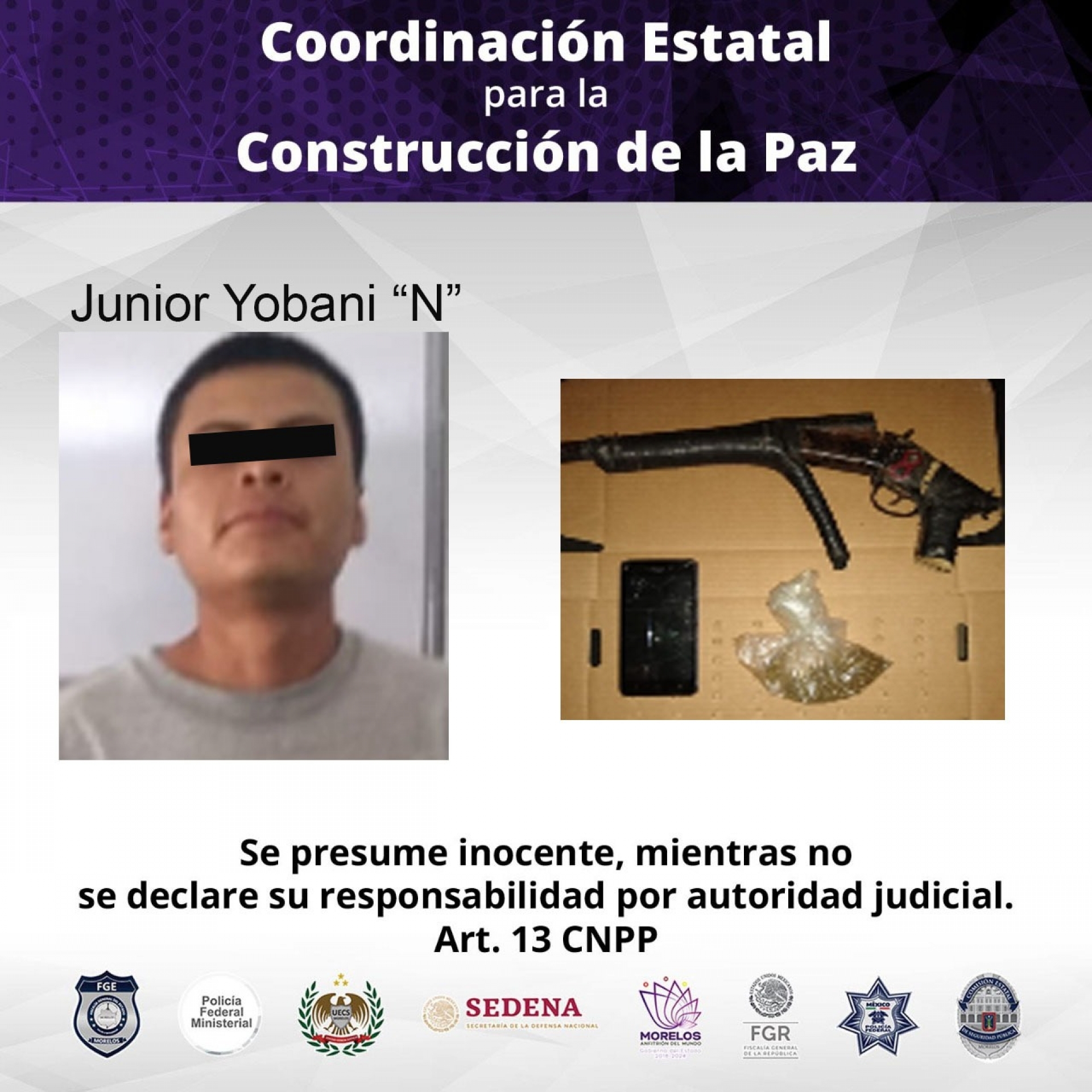 Lo descubrieron en poder de droga y un arma