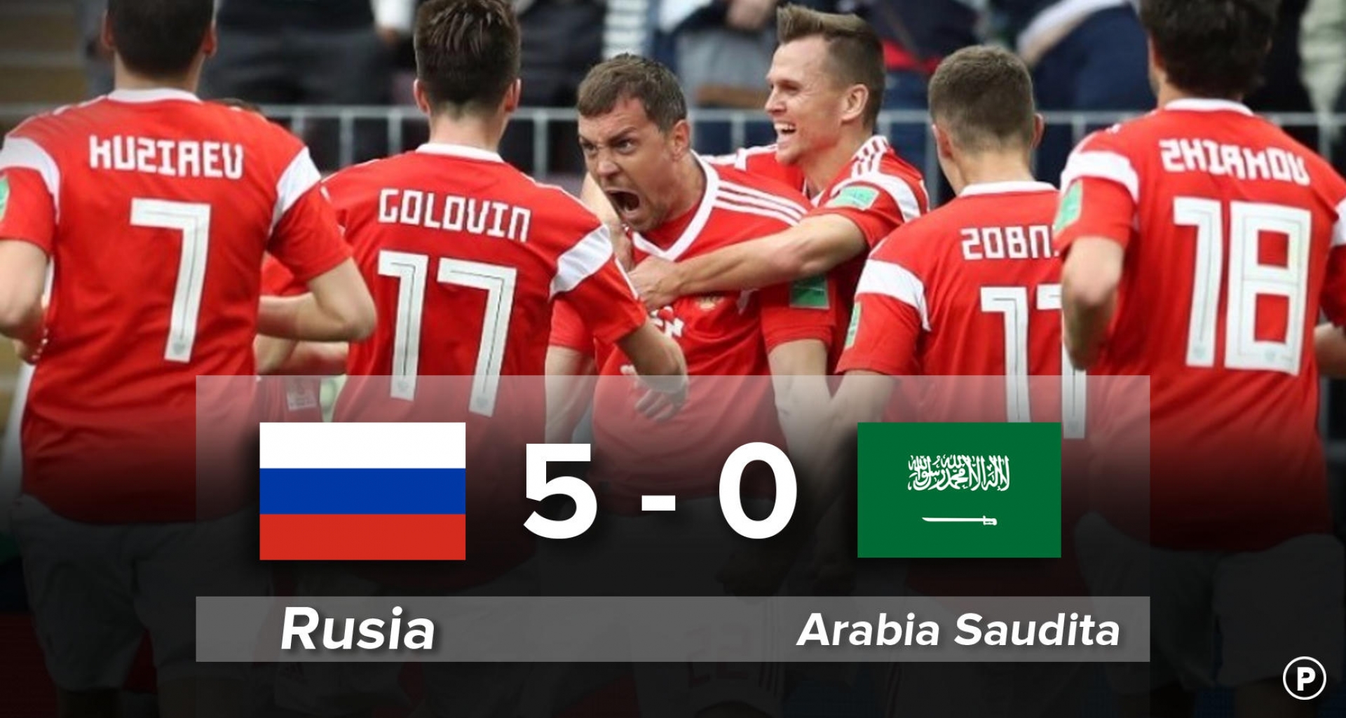 Con goleada de Rusia inicia la Copa del Mundo
