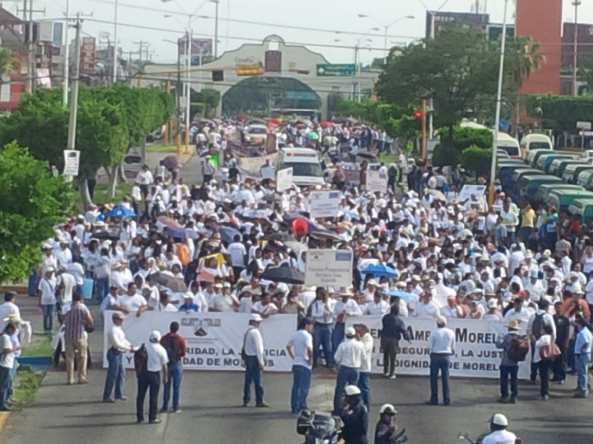 Marchan miles en la región oriente para exigir seguridad, justicia y dignidad en Morelos