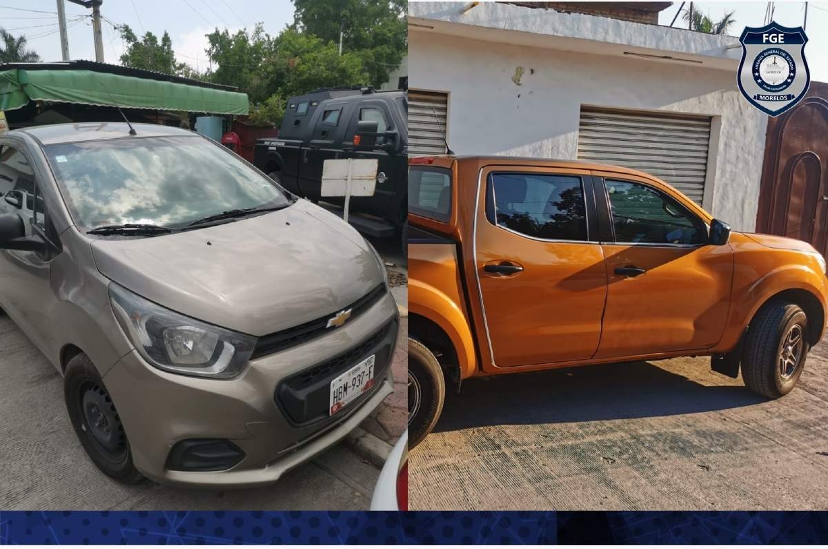 Abandonan dos vehículos en Jojutla