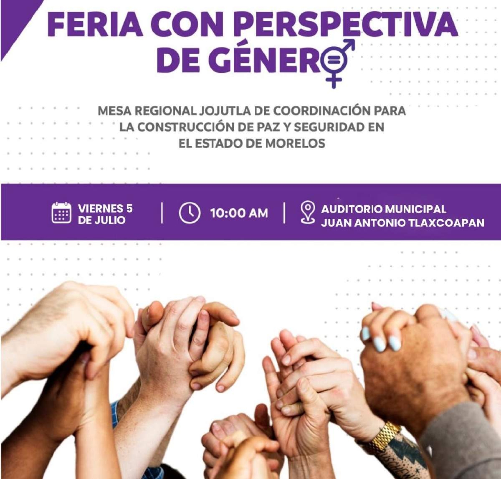 Realizarán en Jojutla 'Feria con Perspectiva de Género'