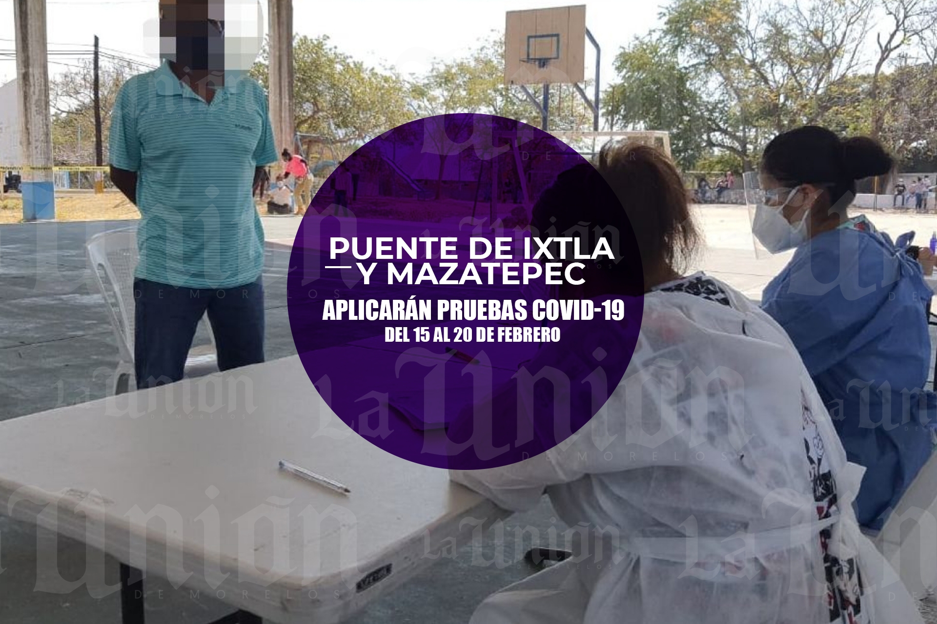 Esta semana se harán pruebas COVID-19 en Puente de Ixtla