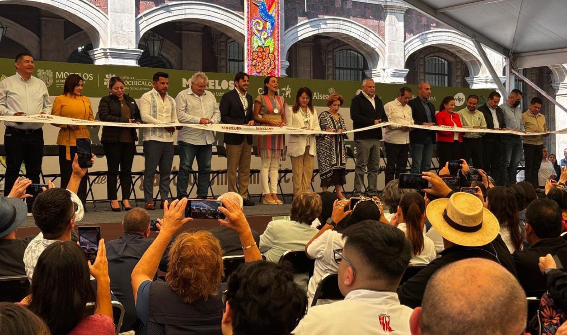 Inauguran gobernadora de Morelos y secretaria de Turismo federal 'X Foro Mundial de Gastronomía Mexicana'