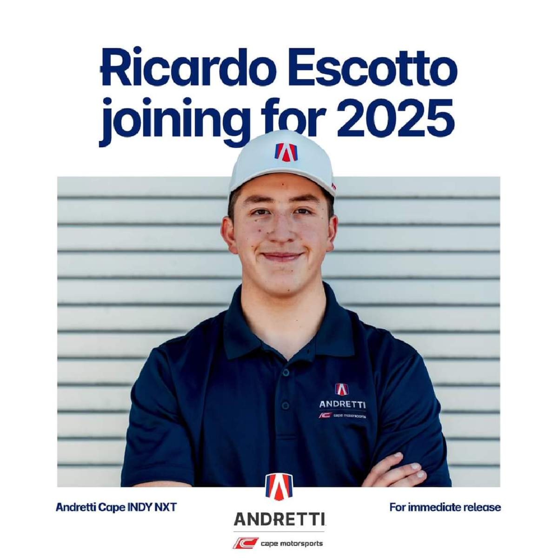 Ricardo Escotto se unirá a Andretti Cape INDY NXT en 2025