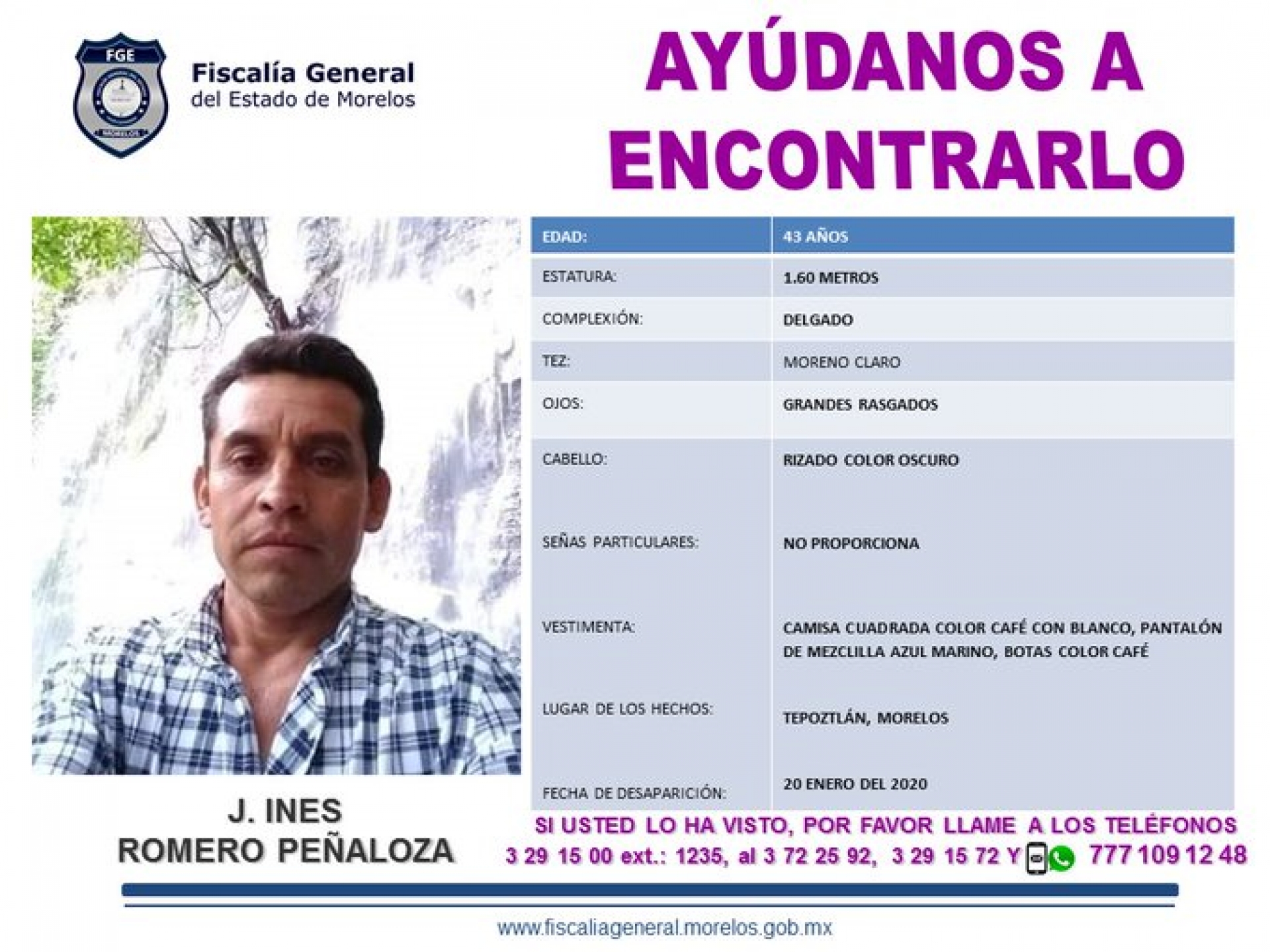 Un hombre desapareció en Tepoztlán