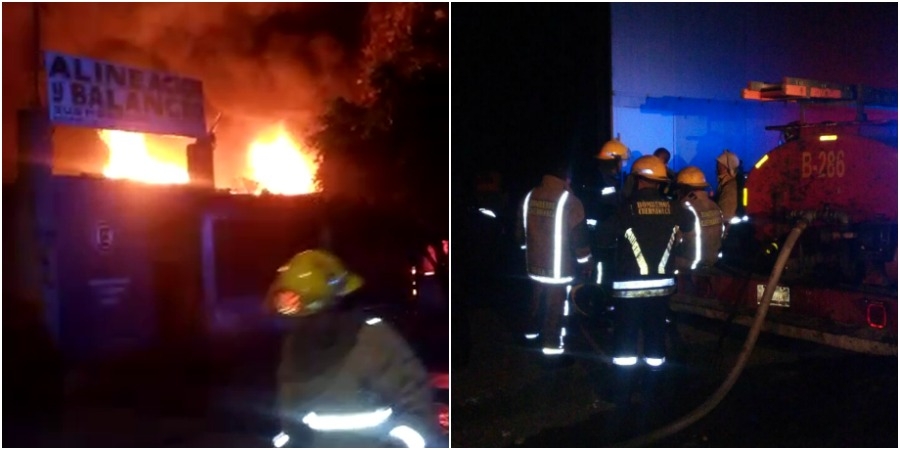 Atienden bomberos dos incendios en Cuernavaca