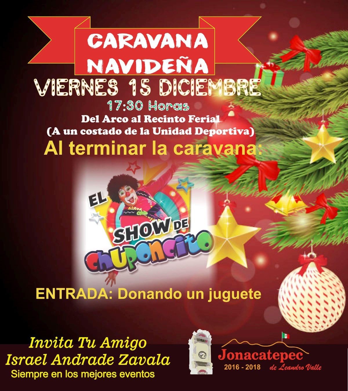 Realizarán caravana navideña en Jonacatepec el 15 de diciembre