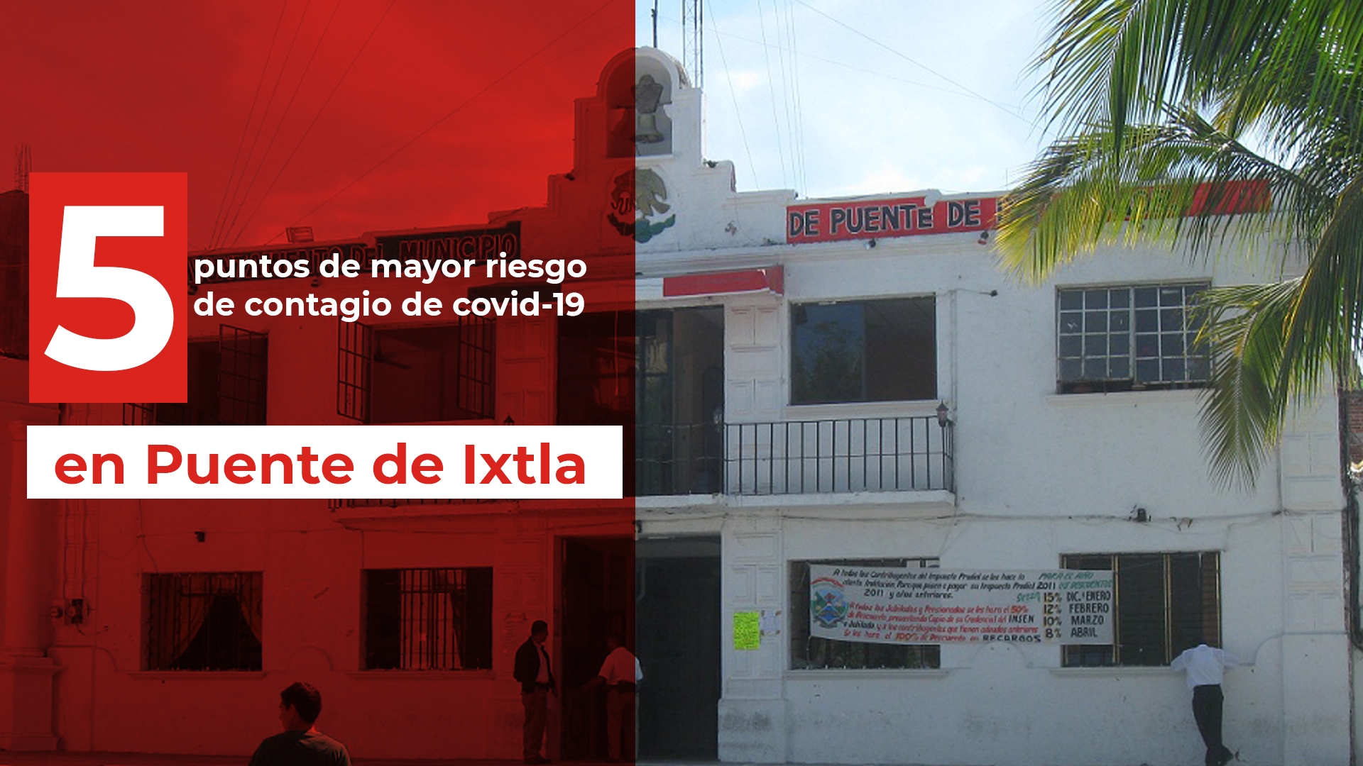 Detectan puntos de mayor riesgo de contagio de covid-19 en Puente de Ixtla