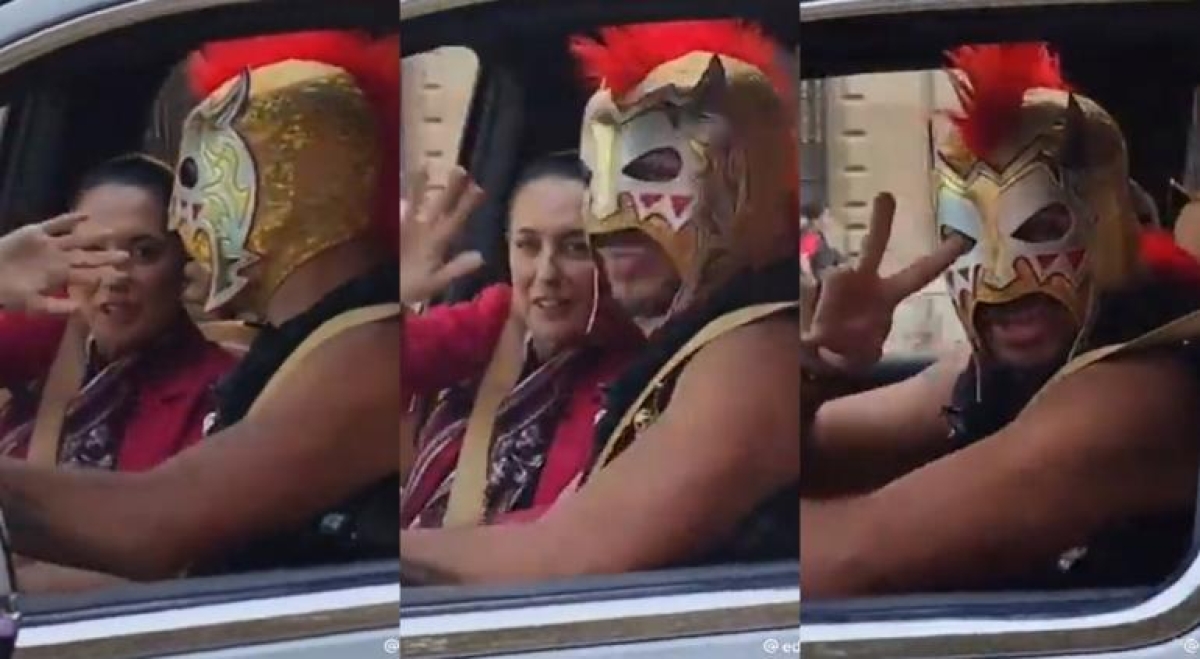 Escorpión Dorado graba con Sheinbaum, lo llaman 'vendido'