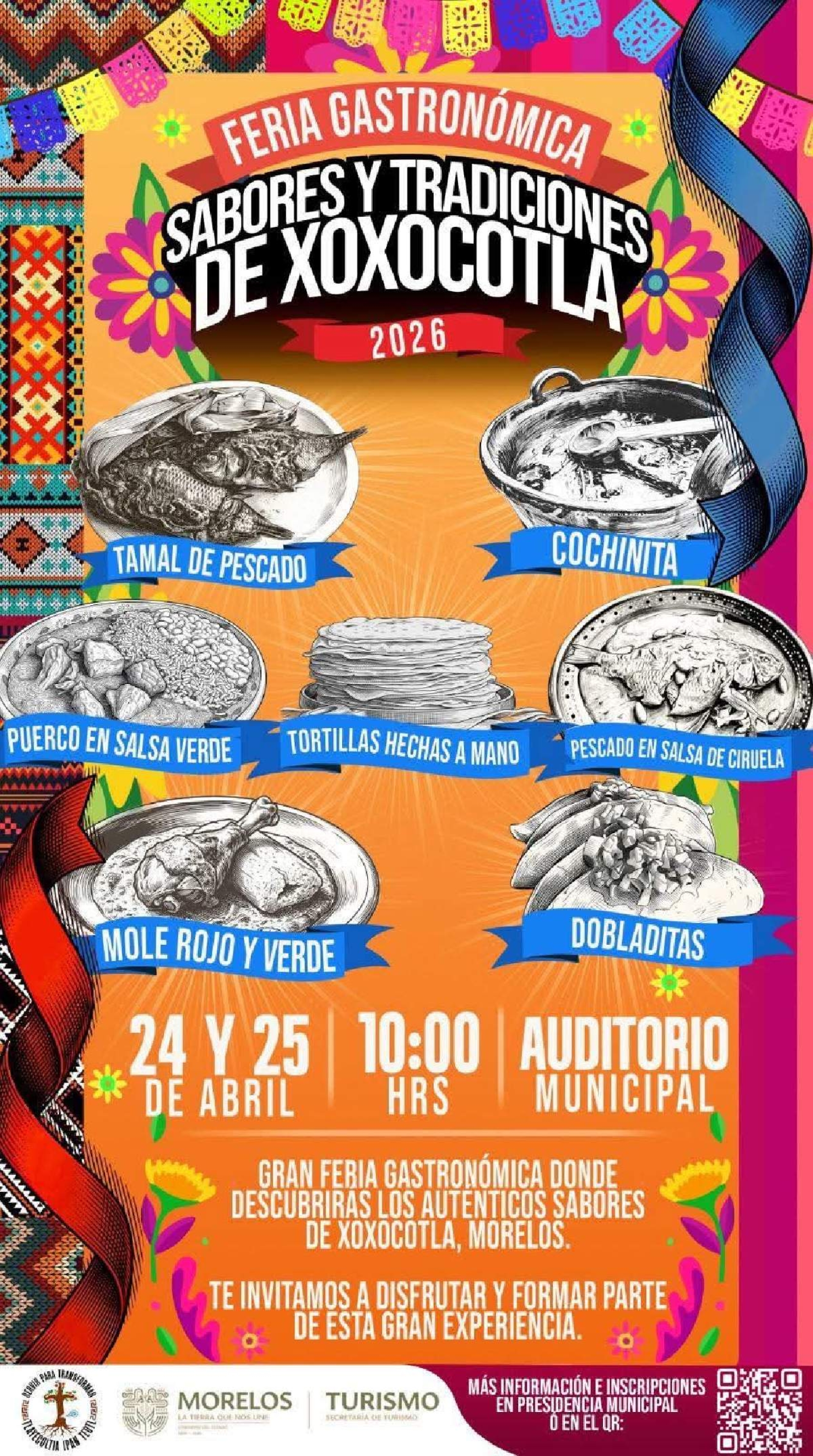 Xoxocotla celebra su identidad con Feria Gastronómica
