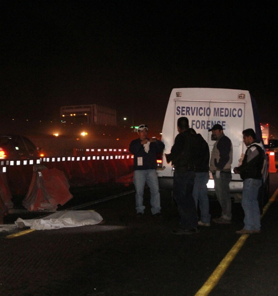 Murió atropellado en la autopista México-Acapulco