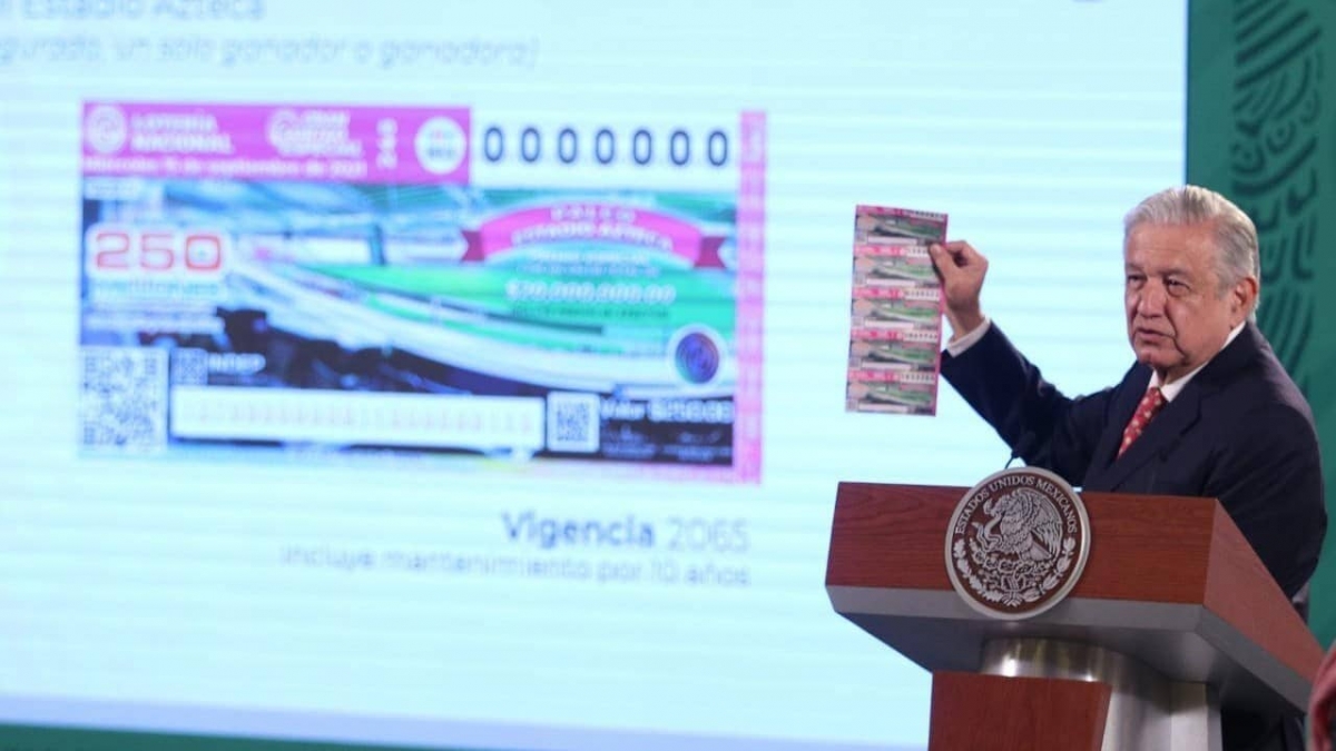 AMLO invita a comprar cachitos de Lotería para sorteo del 15 de septiembre