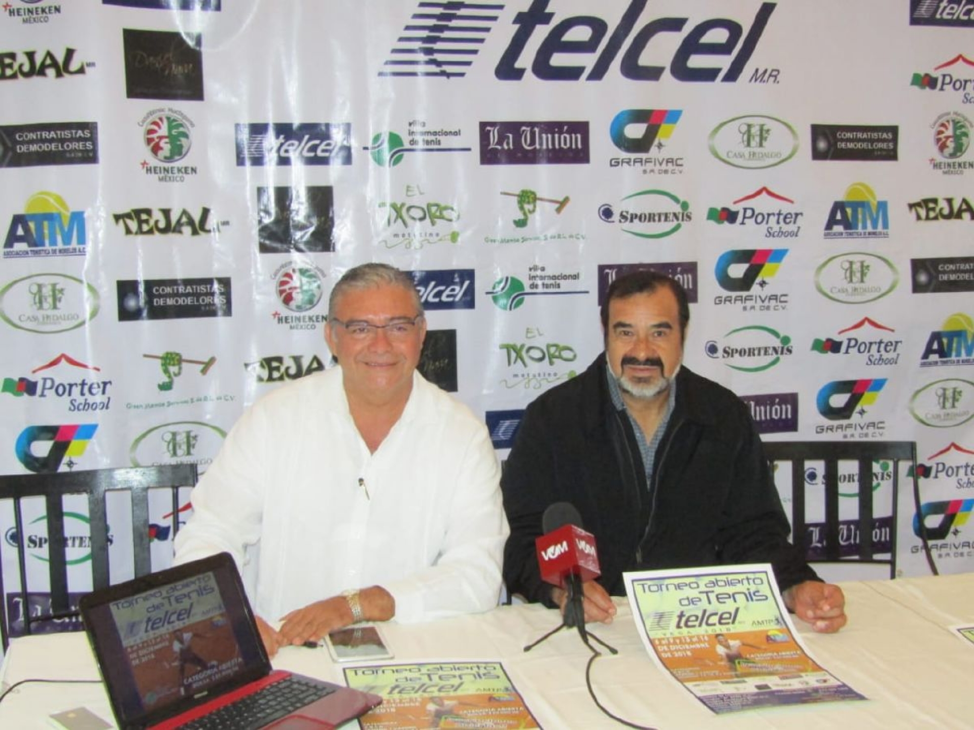 Anuncian el Torneo Abierto de Tenis Telcel Vega