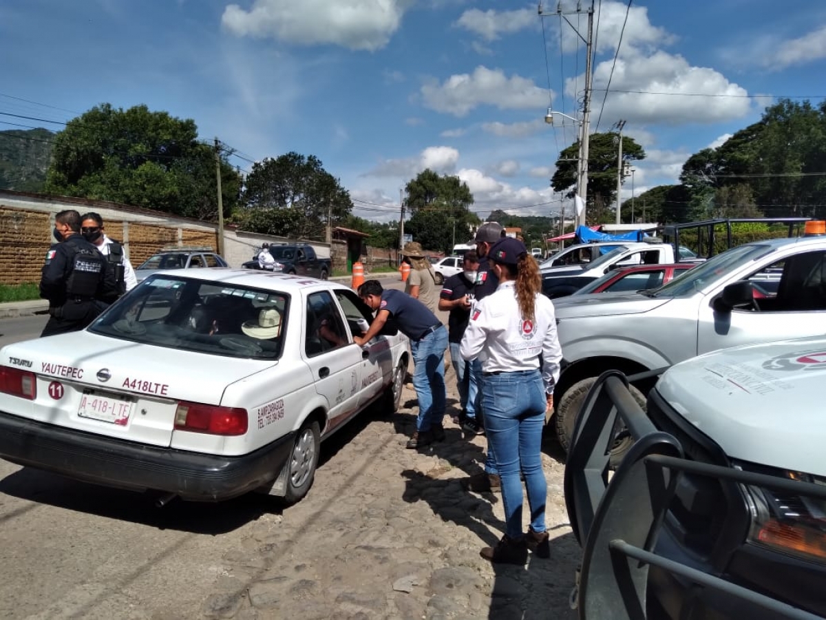 Supervisa 'Convoy, unidos por Morelos ante el covid-19' medidas sanitarias en Tepoztlán