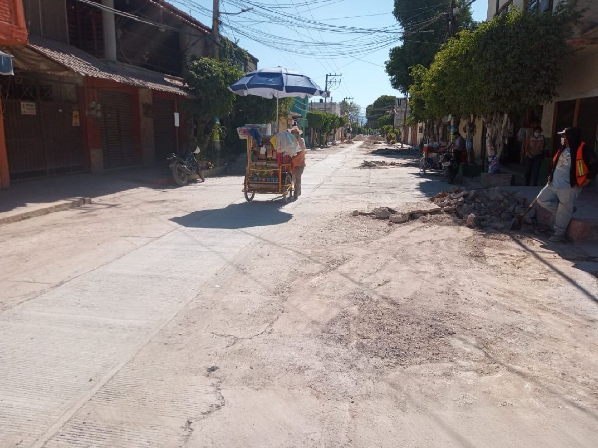 Cierran circulación de la calle Francisco Leyva de Jojutla