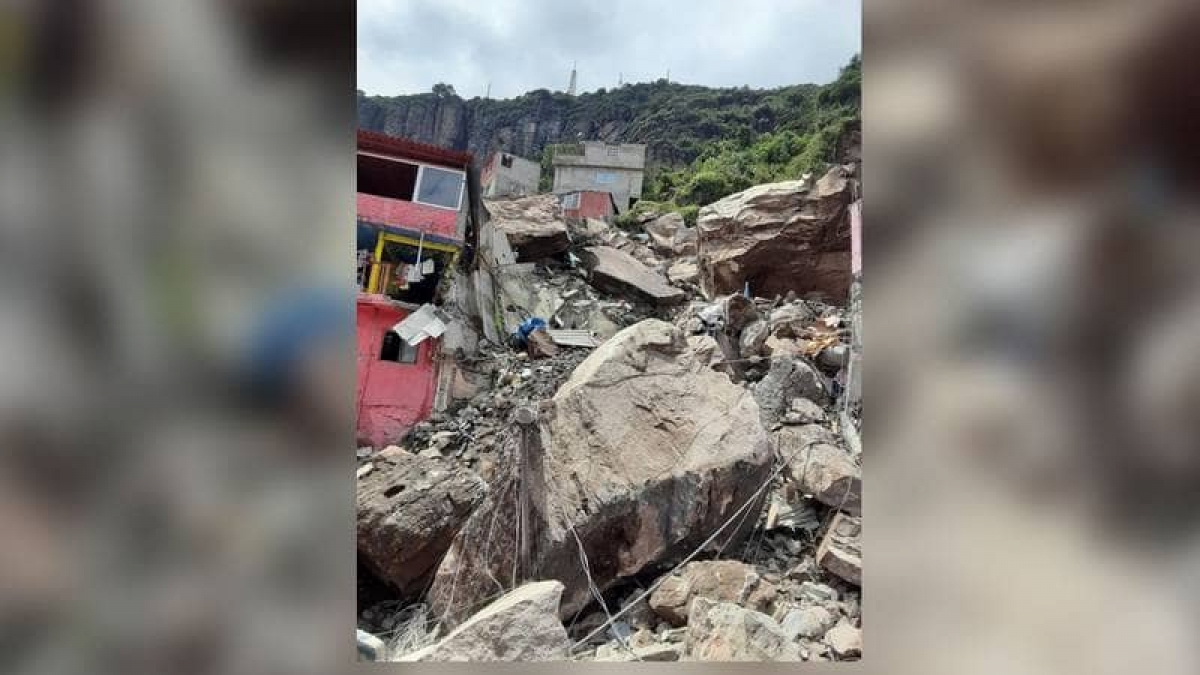 Se registra tragedia en el Cerro del Chiquihuite, sepulta 3 casas