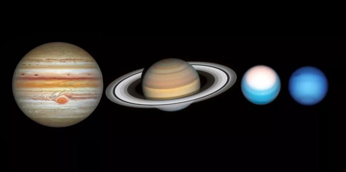 Hubble capta una espectaculares imágenes de los gigantes del sistema solar