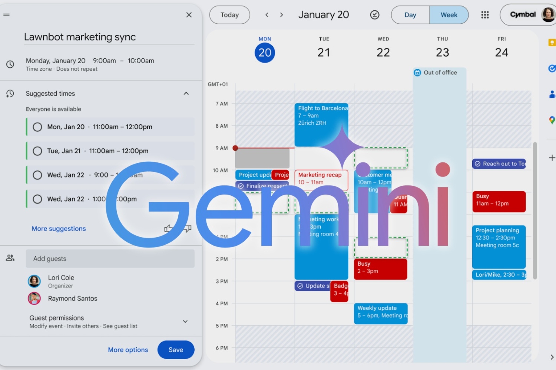 Google permitirá programar reuniones con Gemini en Google Calendar