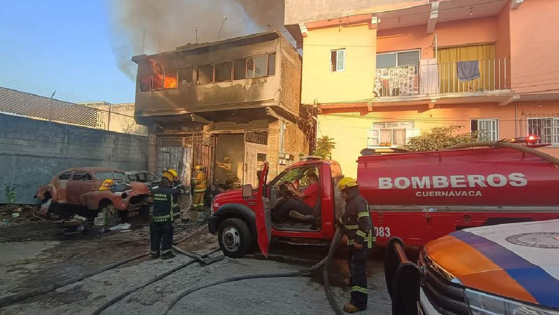 Se registra incendio en una casa de Chapultepec