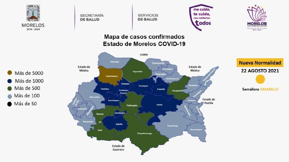 Ligera baja de casos de covid en la zona sur esta semana