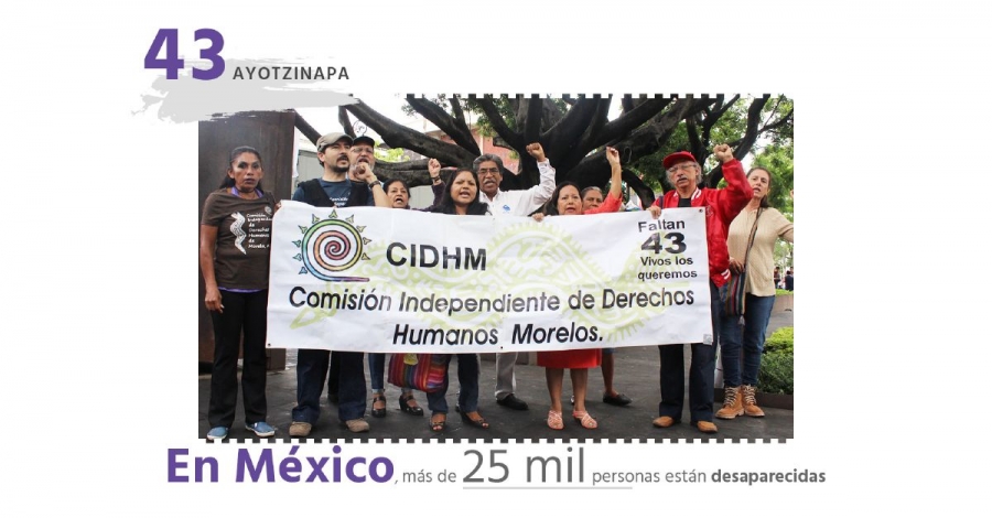 En México, más de 25 mil personas están desaparecidas