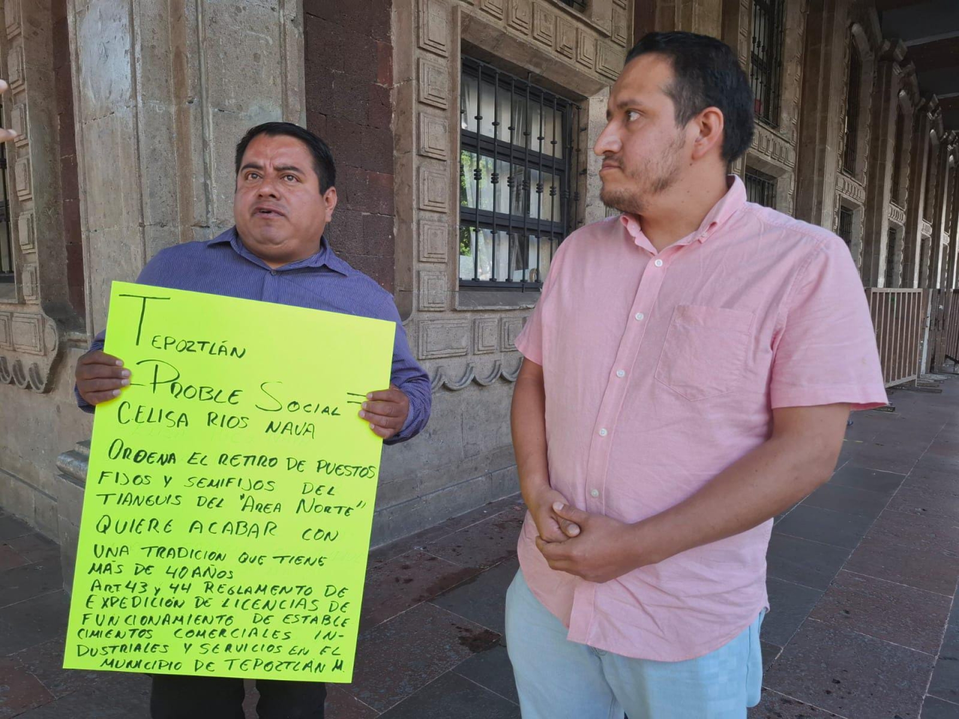 Demandan comerciantes del tianguis del 'área norte' de Tepoztlán apoyo del gobierno estatal