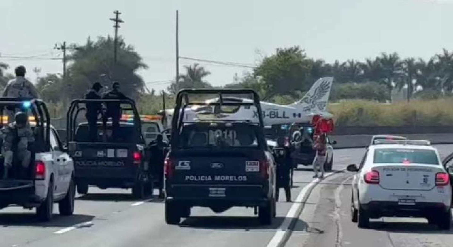 Traslado de avioneta alerta a automovilistas
