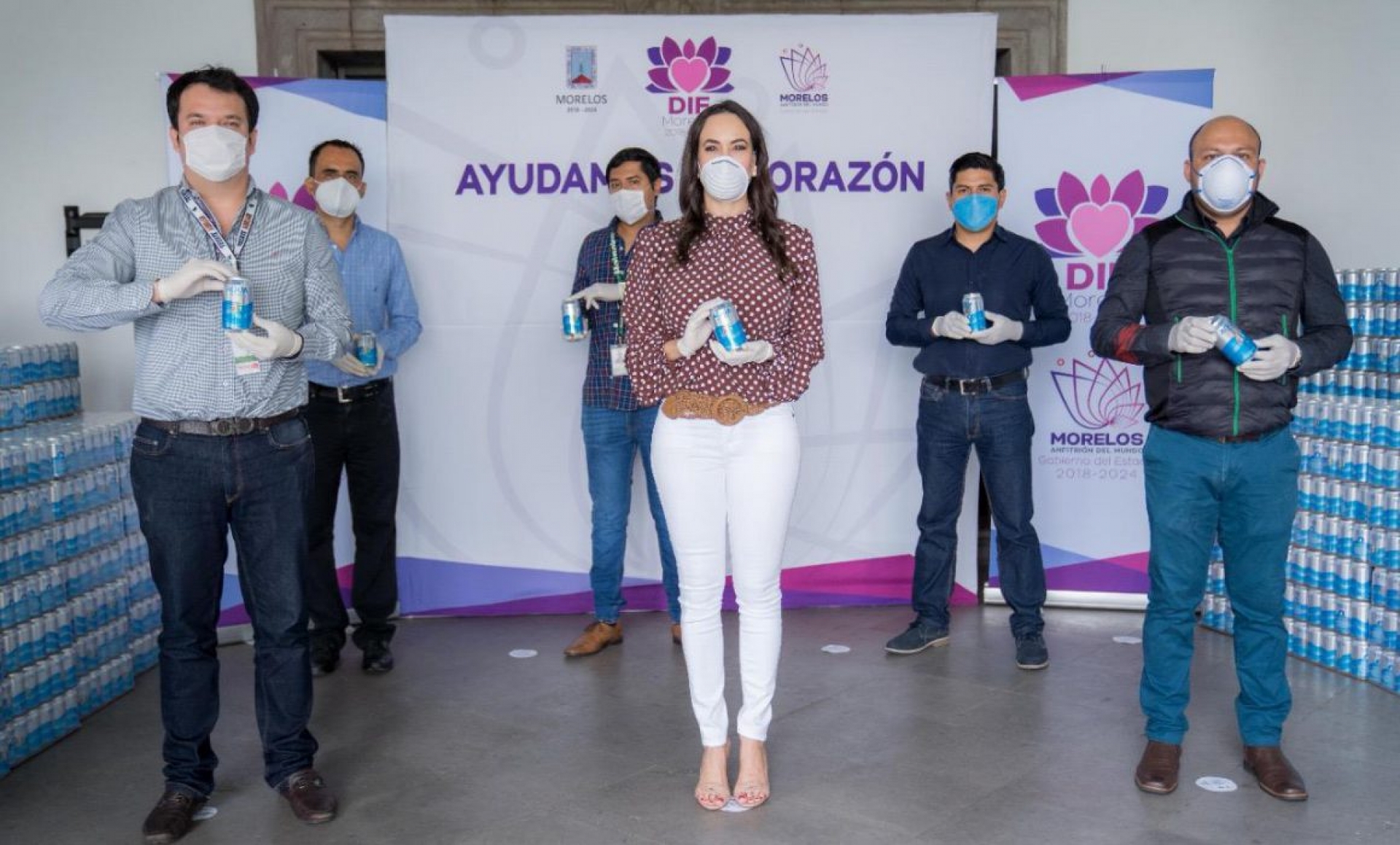 Recibe DIF Morelos donativo de Heineken México