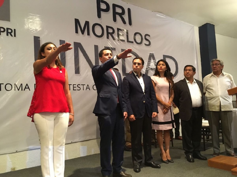 Alberto Martínez González rindió protesta como presidente estatal del PRI