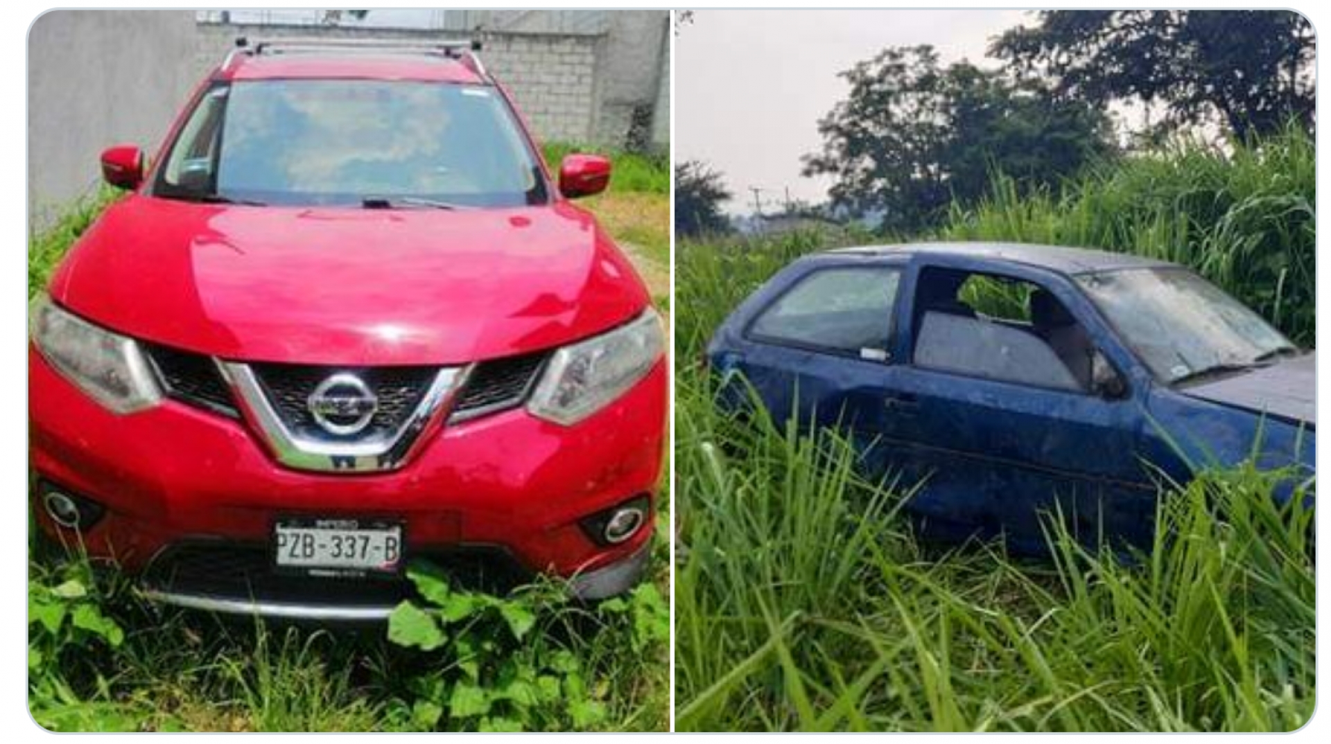 Hallan dos vehículos abandonados en Yautepec y Jiutepec