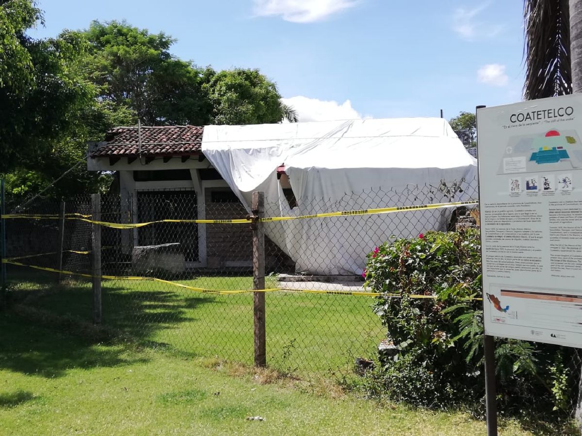 Mantienen abierta al público la Zona Arqueológica de Coatetelco