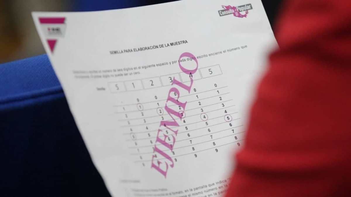 INE selecciona muestra de conteo rápido para Consulta Popular