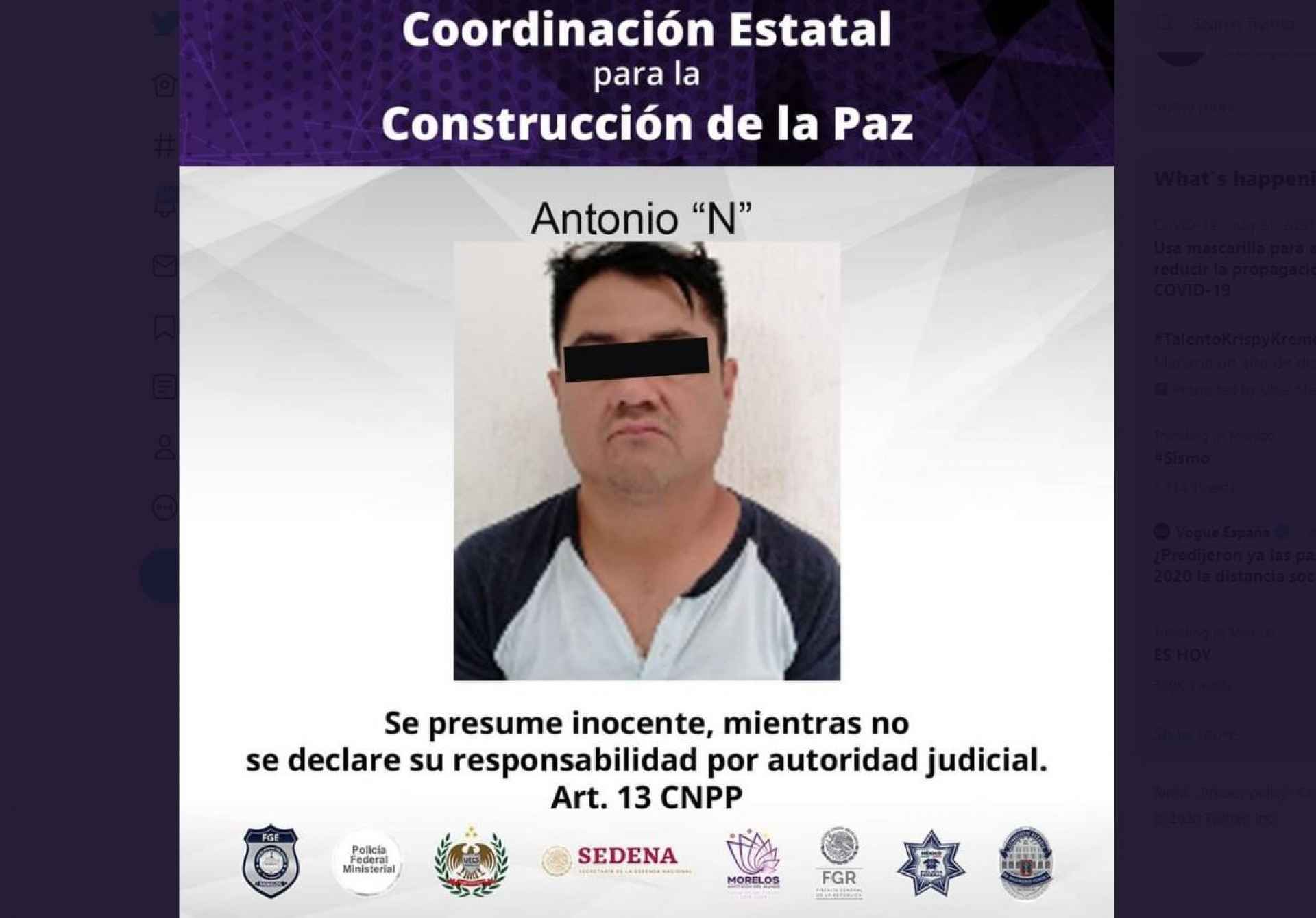 Fue retenido en un supermercado por presunto robo