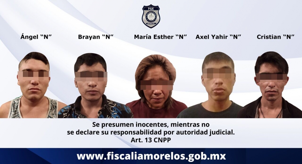 Aprehenden a una mujer y cuatro hombres acusados de homicidio en Zacatepec