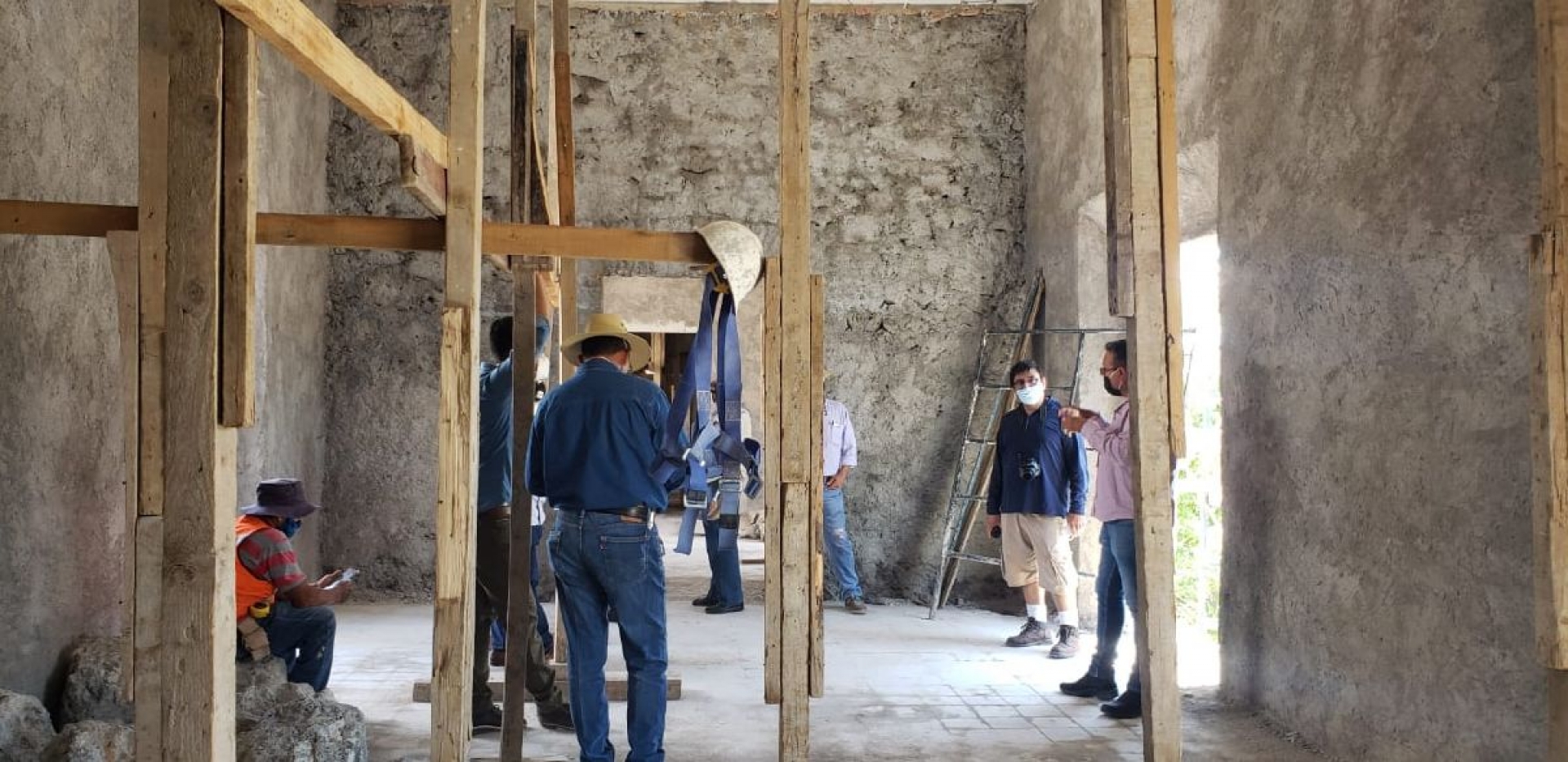 Adecuado, el material que usan en reconstrucción de la presidencia de Jojutla