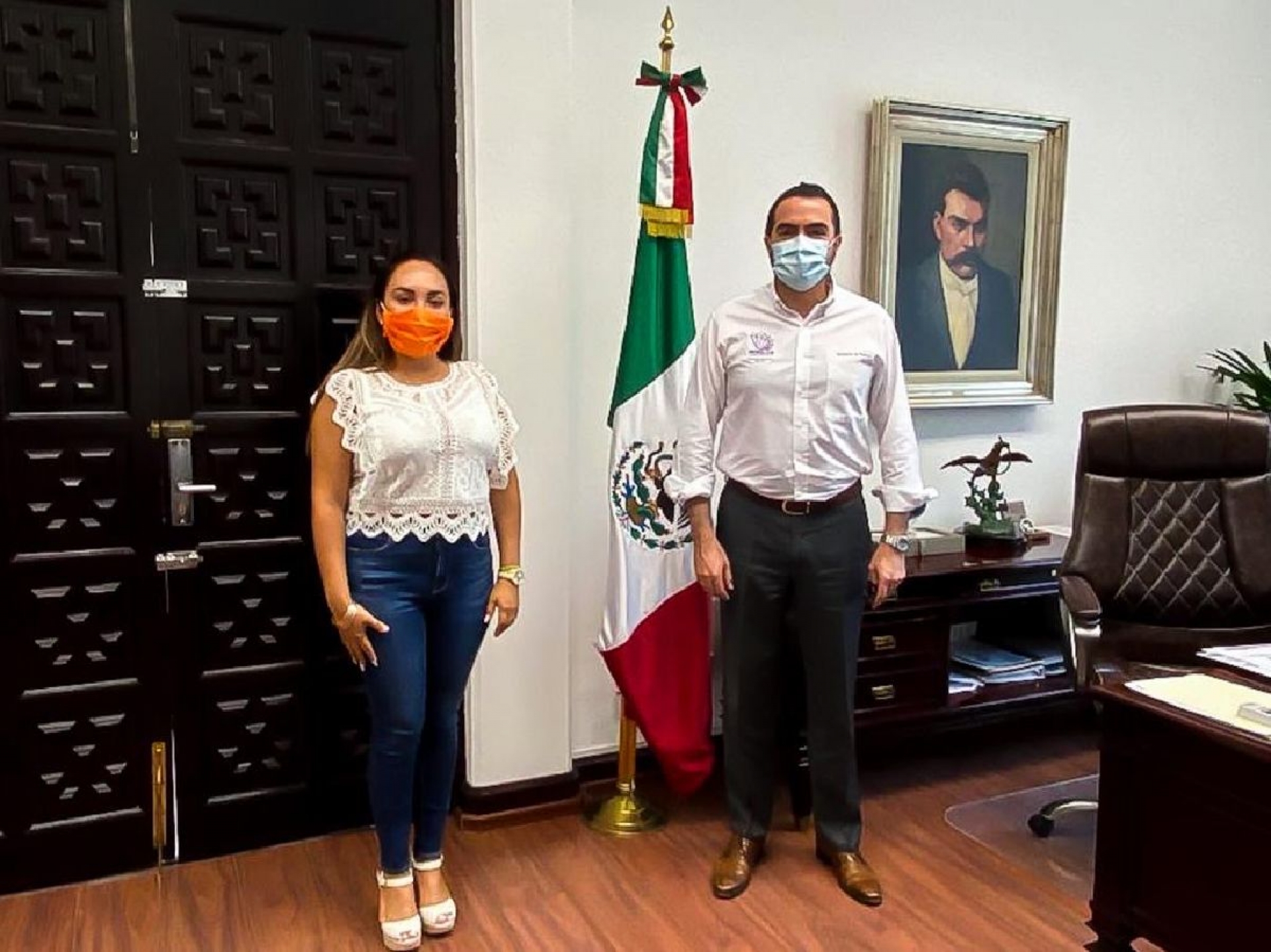 Acuerdan Pablo Ojeda y presidenta del Idefomm trabajo coordinado