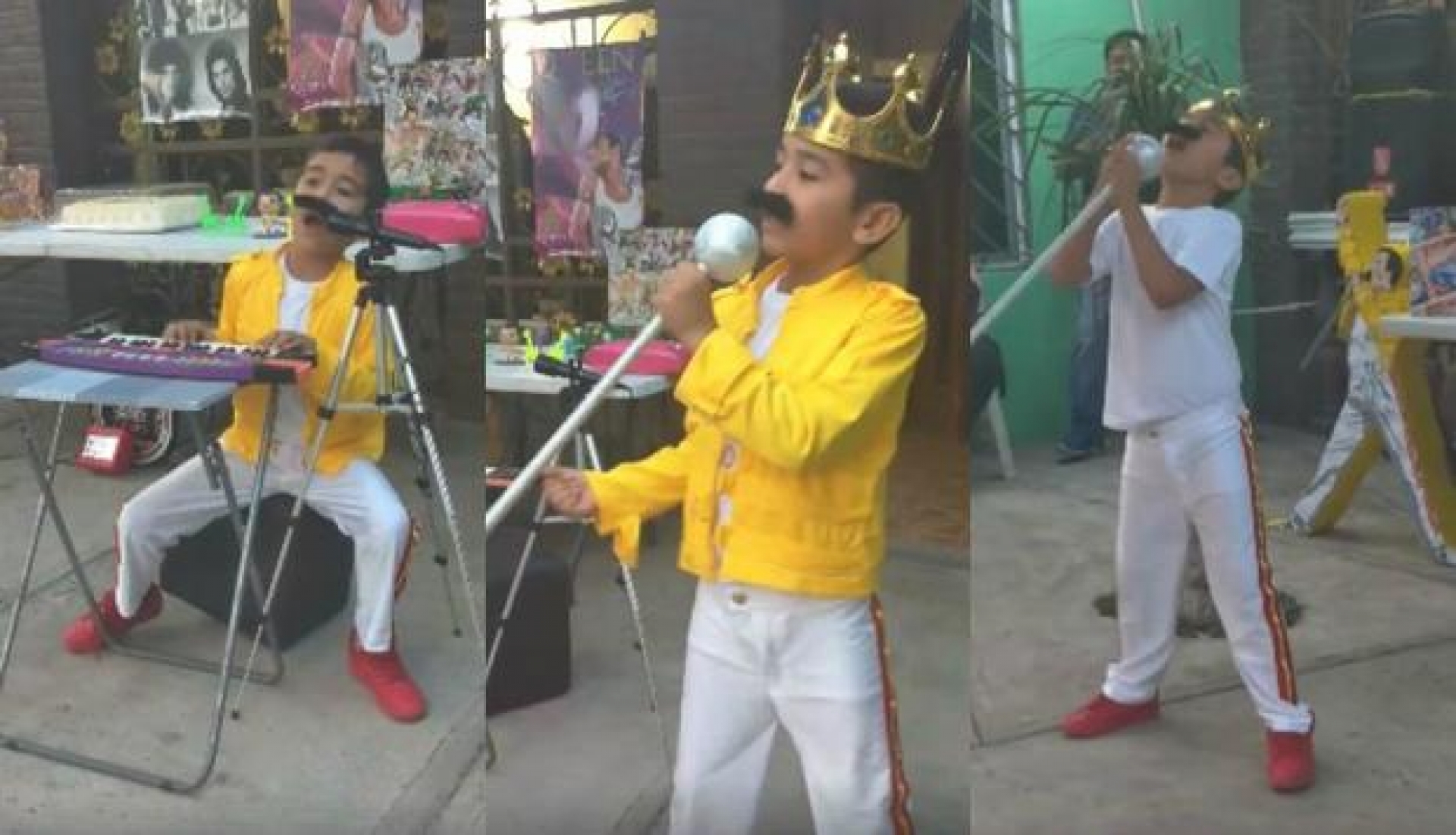 VIDEO: Niño imita a Freddie Mercury durante show de talento y se vuelve viral.