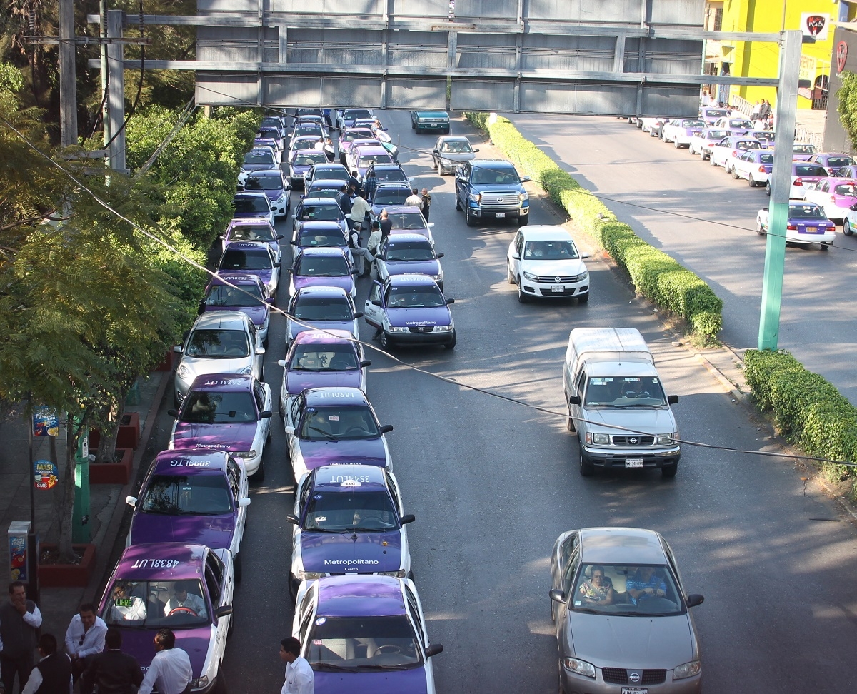 Se mantuvieron las protestas, principalmente de taxistas