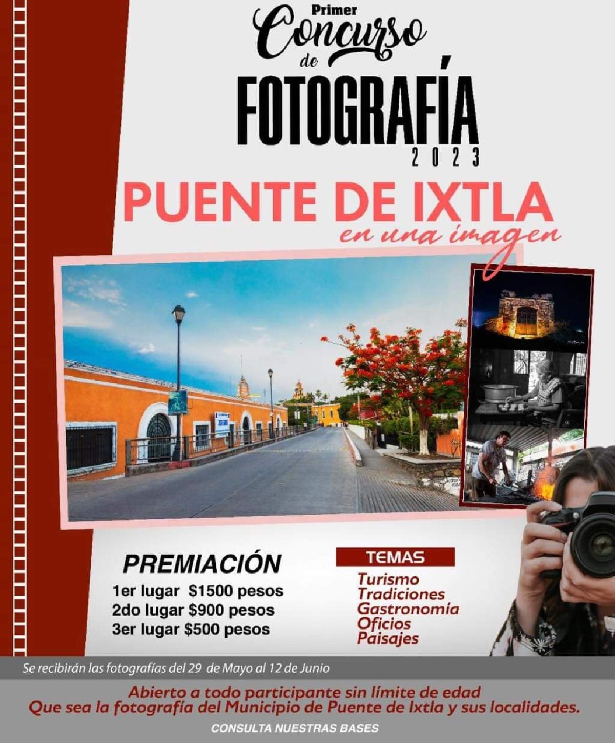 Anuncian concurso de fotografía promocional de Puente de Ixtla