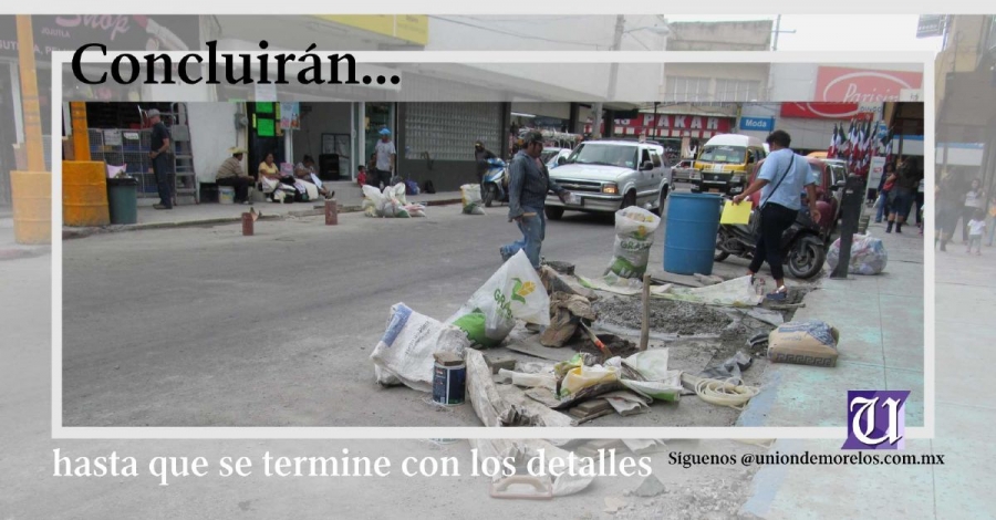Aún faltan detalles para concluir asfaltado en calles de Jojutla