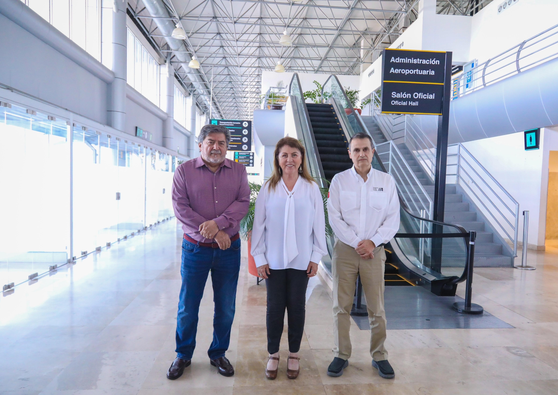 Margarita González regresa al aeropuerto 'Mariano Matamoros' para su reactivación en conjunto con SCT