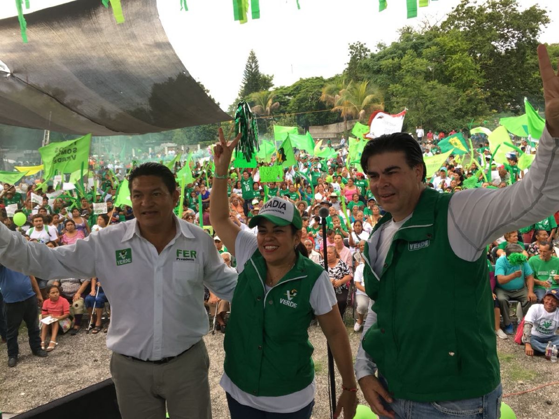 Cierra el Verde campaña ante miles y miles de simpatizantes