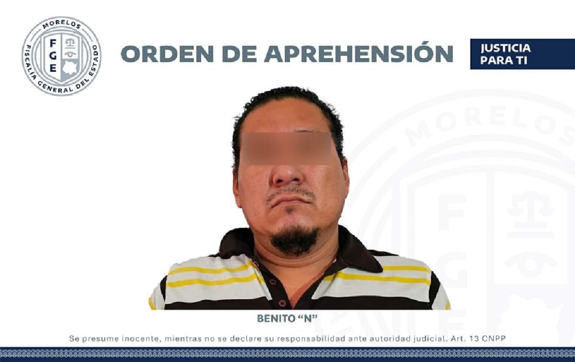 Capturan a presunto homicida en Jojutla