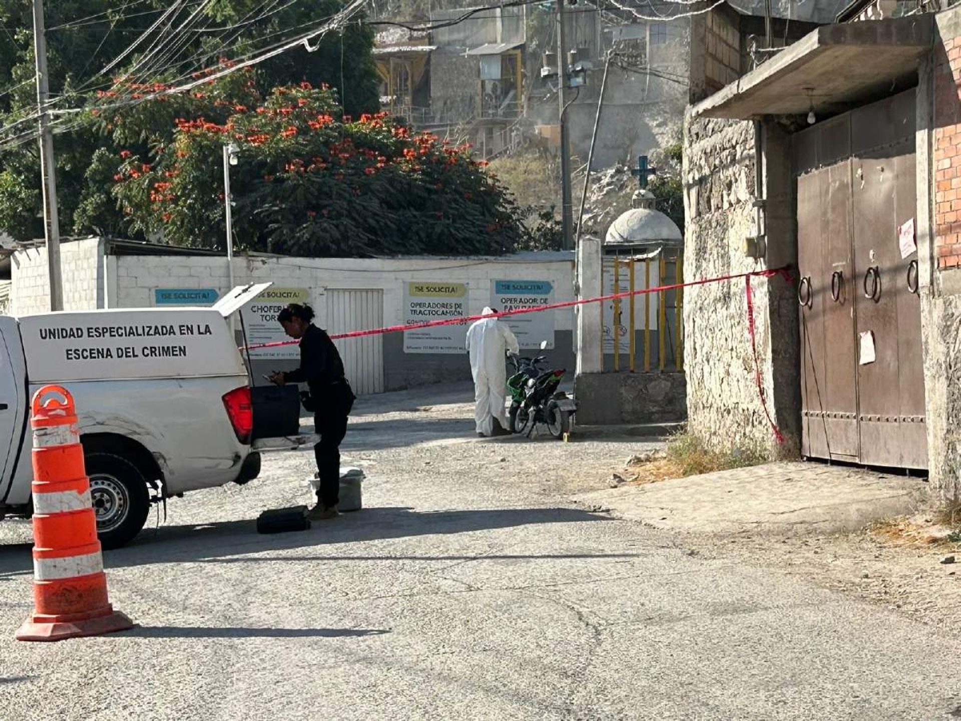 Hieren a motociclista en la Calera Chica