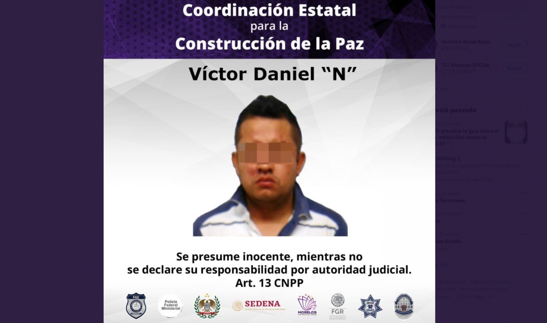 Vinculan a proceso a presunto asaltante de minisúper