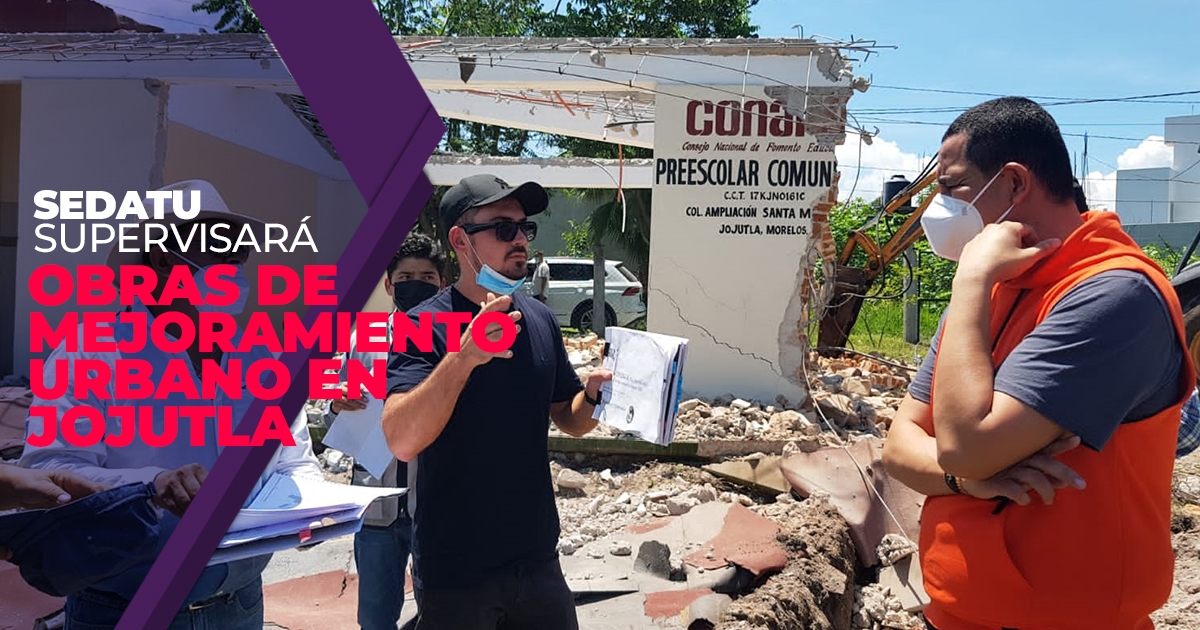 Supervisa la Sedatu inicio de obras de mejoramiento urbano en Jojutla