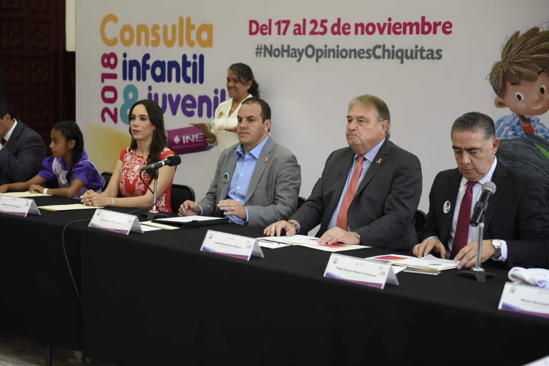 Acuerda gobierno estatal apoyar 'Consulta Infantil y Juvenil 2018' del INE