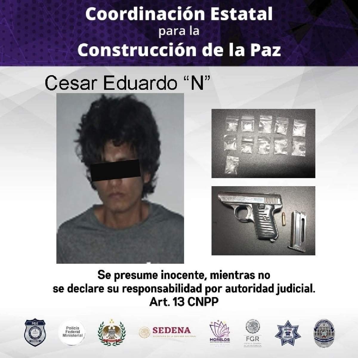 Capturan a un individuo armado en Tequesquitengo