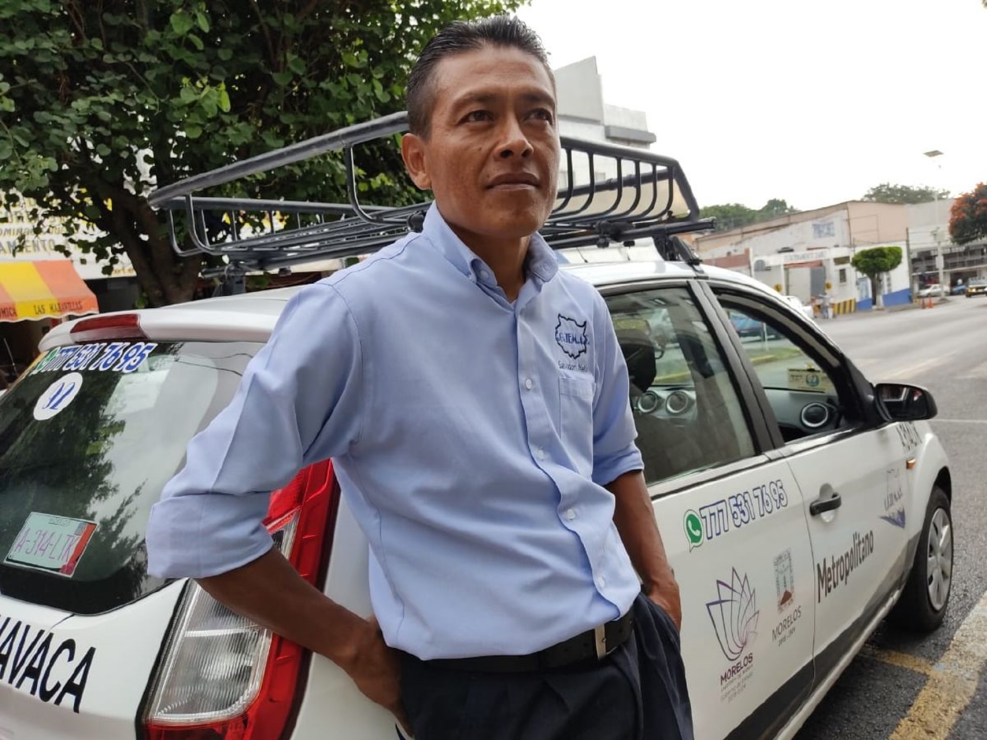 Al inicio de la pandemia solo realizaba tres servicios de taxi al día